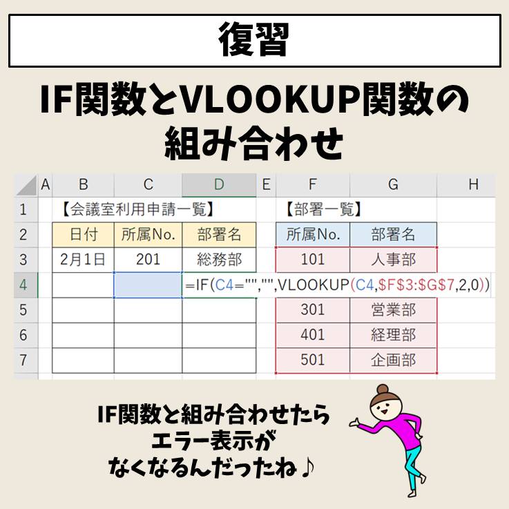 VLOOKUP関数とIF関数の便利な組み合わせる方法と活用例 Excel エクセル