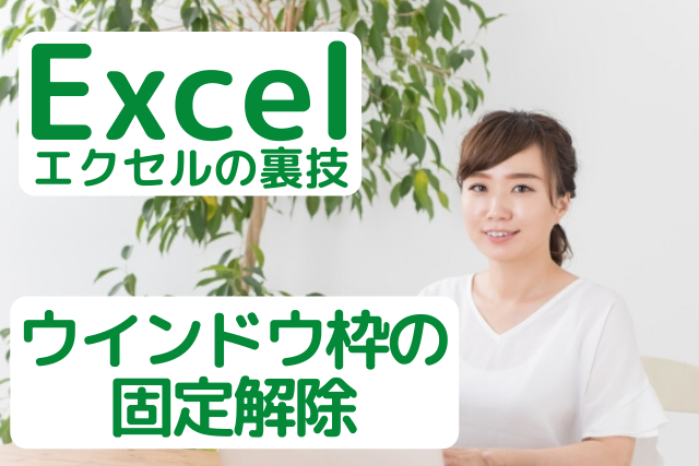 の 固定 エクセル ウィンドウ 枠 ウィンドウ枠の固定【Excel・エクセル】