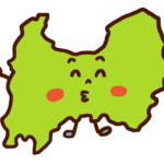 富山県の形をしたイラスト