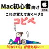 Mac(マック)｜コピー＆ペーストする方法
