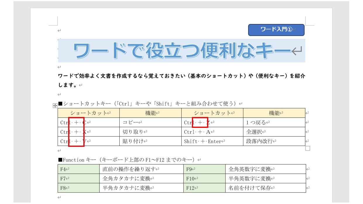 ワードで文字を検索・置換する方法