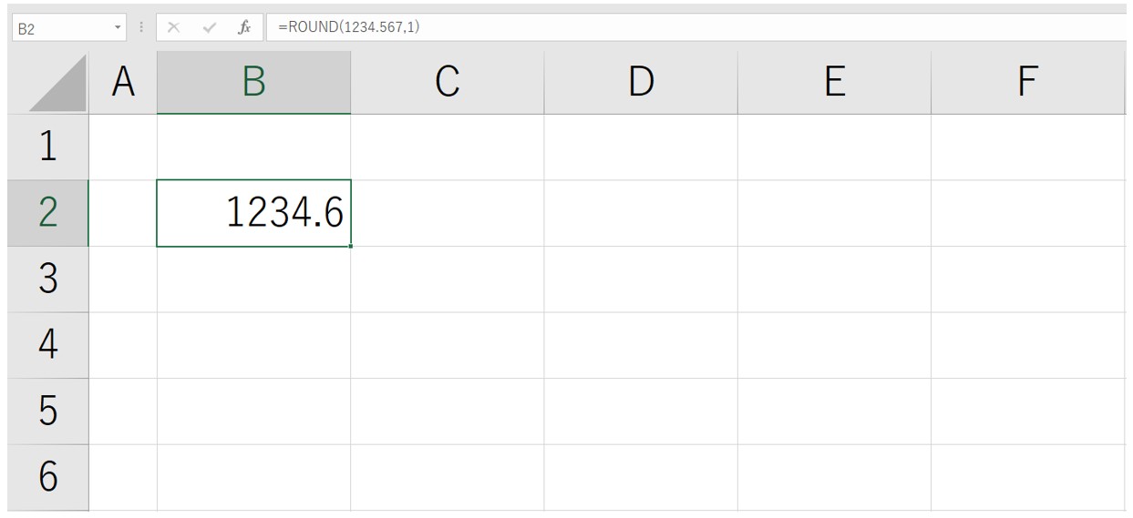 ROUND関数の基本の使い方