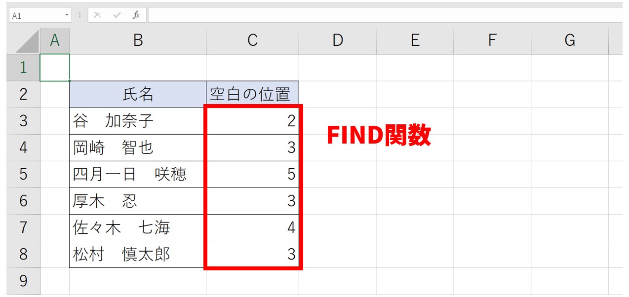 Excelで文字列を抽出する関数