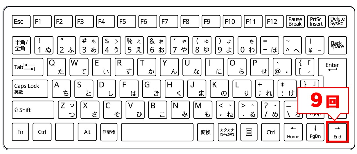 エクセル シート移動 ショートカット