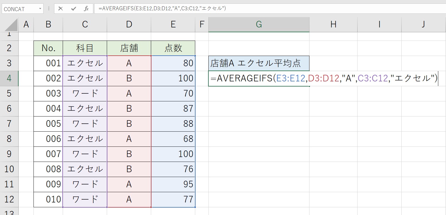 平均を求める関数