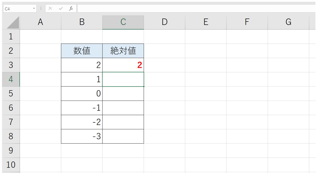 Excel(エクセル)で絶対値を出す方法