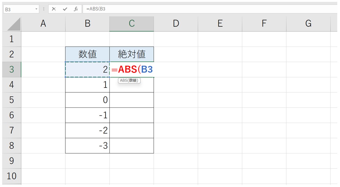 Excel(エクセル)で絶対値を出す方法