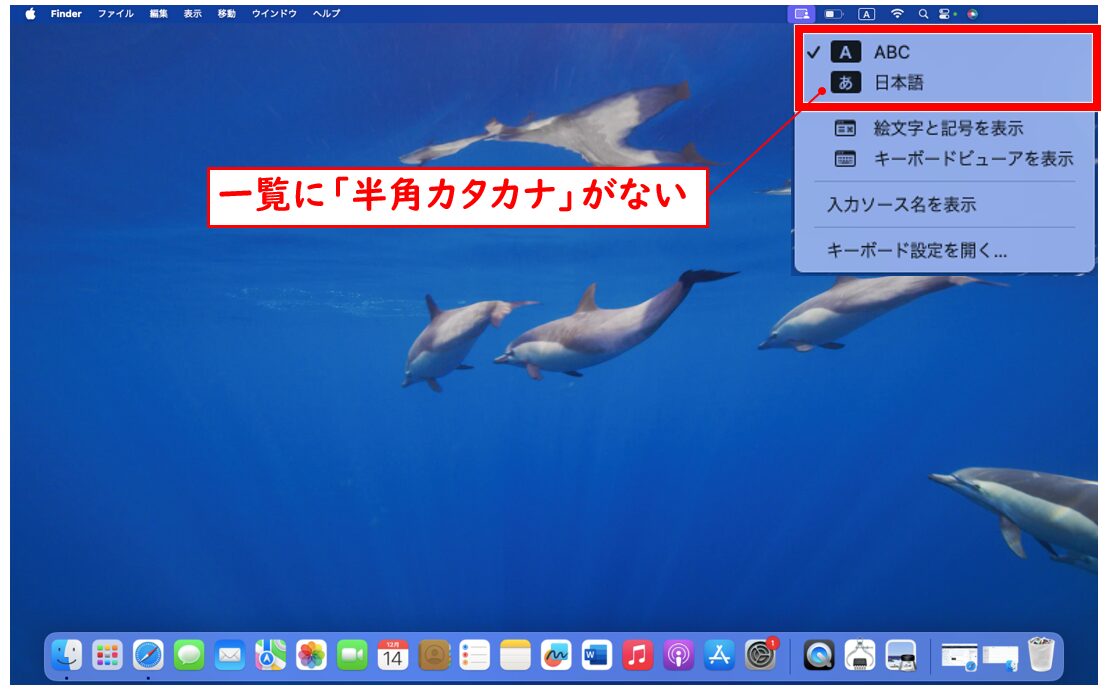 Mac 半角カタカナ 