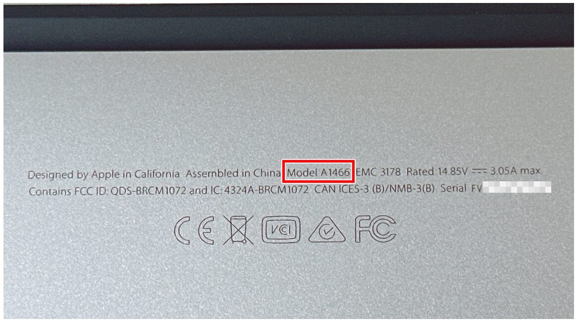 Macの型番を調べる方法