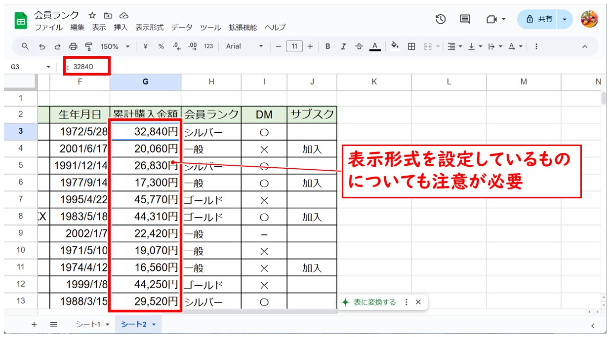 スプレッドシートで検索・置換方法する方法