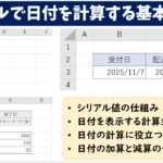 エクセルで日付を計算する基本～応用