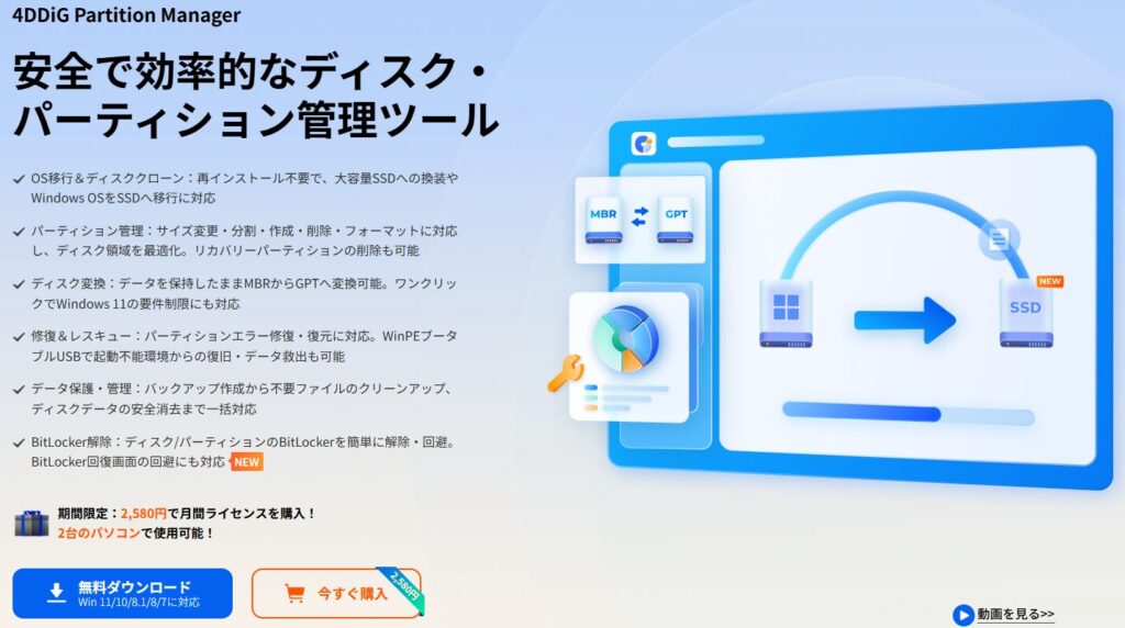 4DDiG Partition Manager 