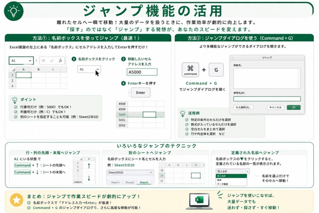 ジャンプ機能の活用