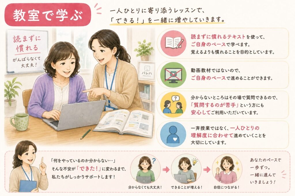 教室で学ぶ