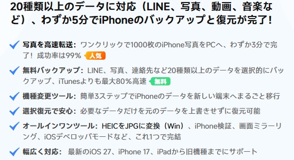 iCareFoneでできること