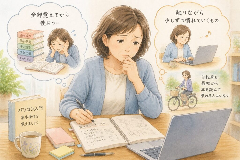 パソコンは「覚えるもの」だと思っていませんか？