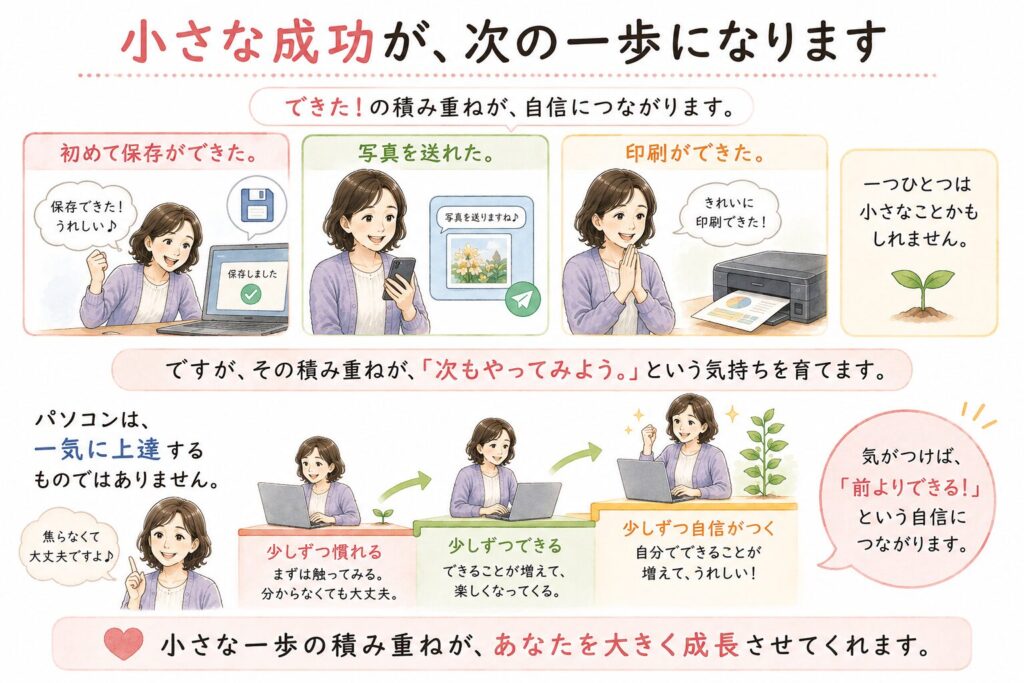 小さな成功が、次の一歩になります